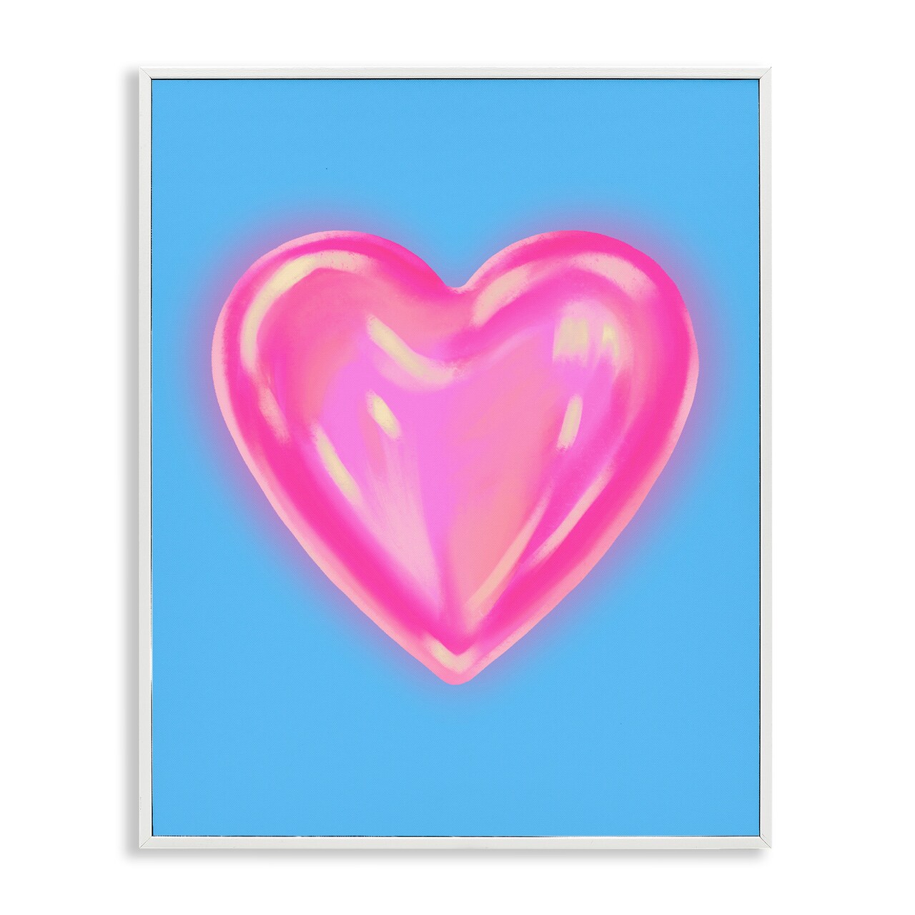 Stupell Industries Watercolor Sculptural Heart Framed Giclee Wall Art Design by House of Lulu